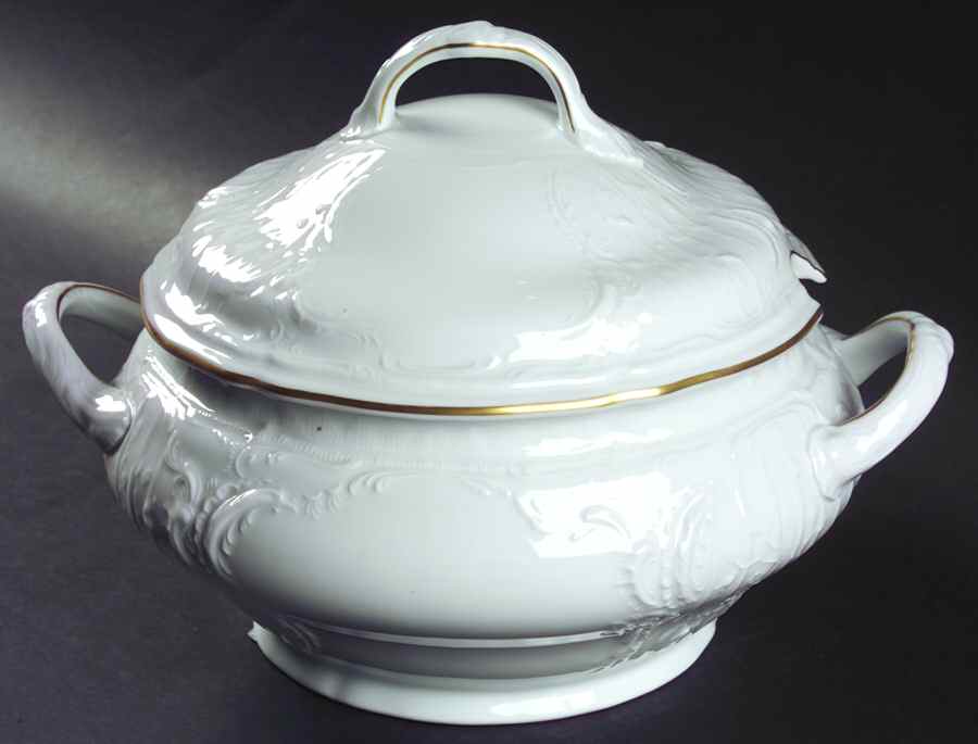 Gold Band (Sanssouci, White) Tureen &  Lid by Rosenthal - Continental-1