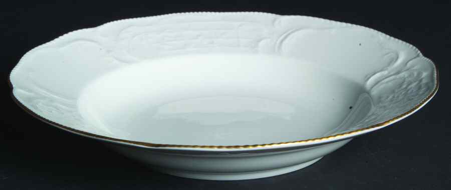 Gold Band (Sanssouci, White) Rim Soup Bowl by Rosenthal - Continental-1
