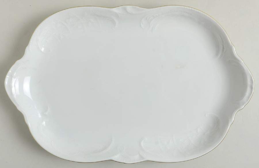 Gold Band (Sanssouci, White) 13" Oval Serving Platter by Rosenthal - Continental-1