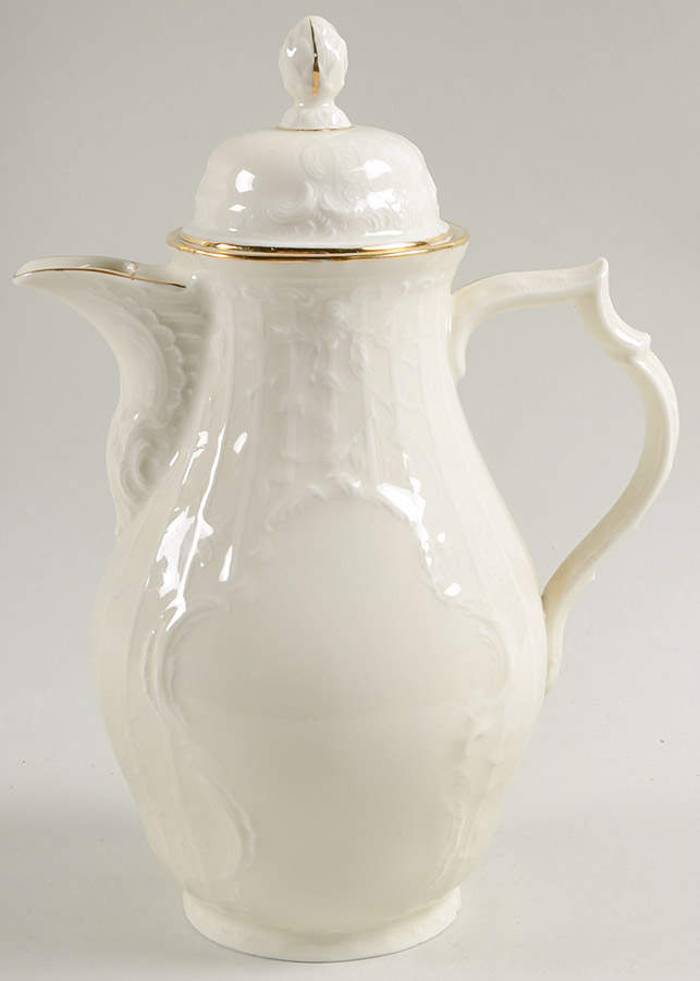 Gold Band (Sanssouci, Ivory) Coffee Pot & Lid by Rosenthal - Continental-1