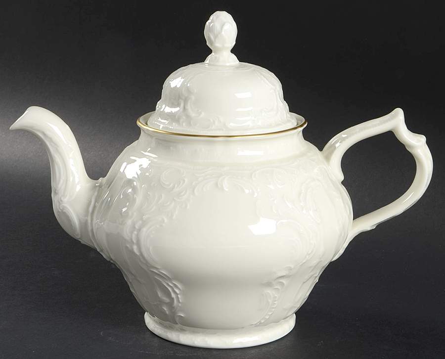 Gold Band (Sanssouci, Ivory) Teapot & Lid by Rosenthal - Continental-1
