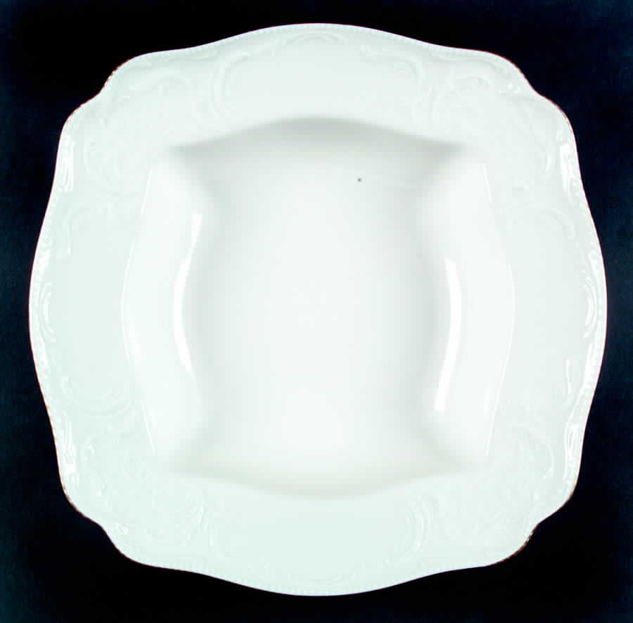 Gold Band (Sanssouci, Ivory) 9" Square Vegetable Bowl by Rosenthal - Continental-1