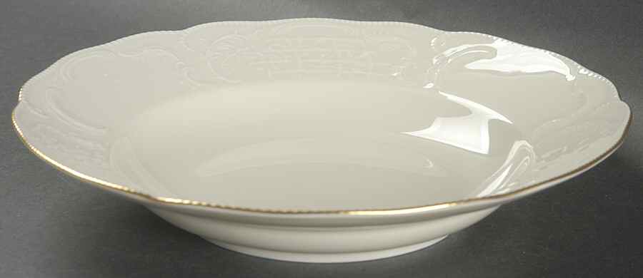 Gold Band (Sanssouci, Ivory) Rim Soup Bowl by Rosenthal - Continental-1