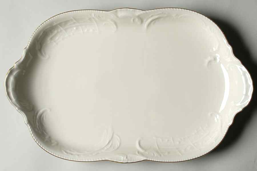 Gold Band (Sanssouci, Ivory) 15" Oval Serving Platter by Rosenthal - Continental-1