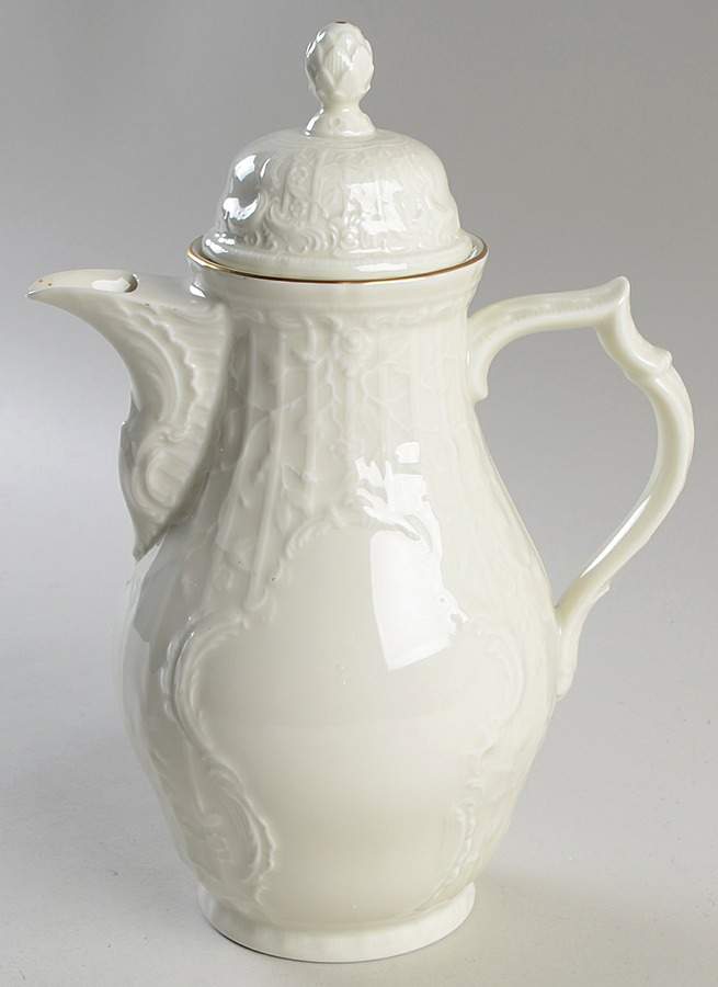 Gold Band (Sanssouci, Ivory) Coffee Pot & Lid by Rosenthal - Continental-1