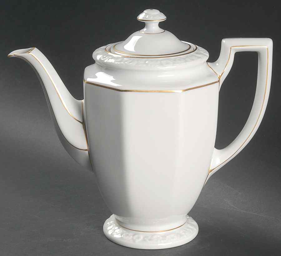 Gold Band (Maria, Thin Gold Band) Small Coffee Pot & Lid by Rosenthal - Continental-1