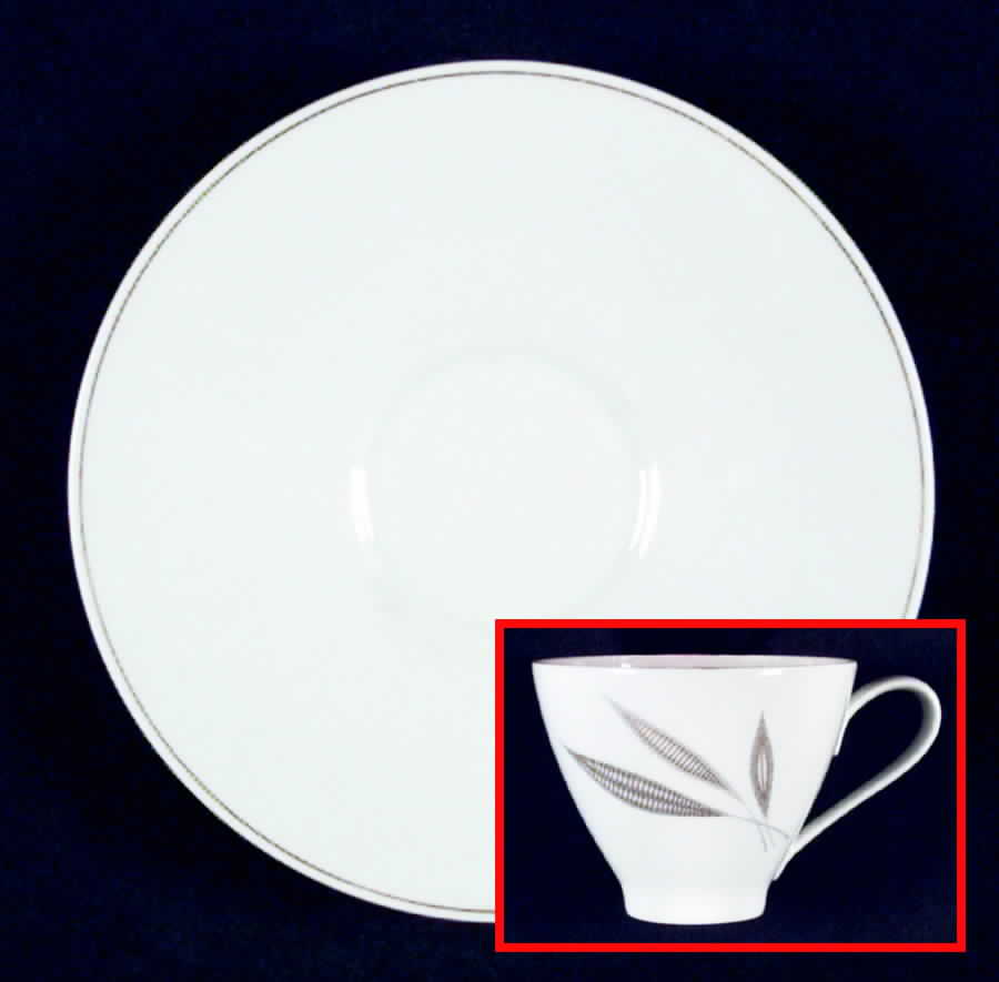 Goldene Blatter Flat Cup & Saucer Set by Rosenthal - Continental-1