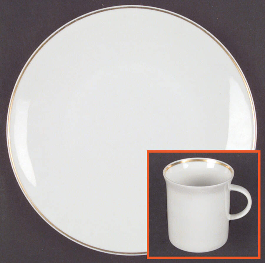 Gold Band (Linear) Dinner Plate by Rosenthal - Continental-1