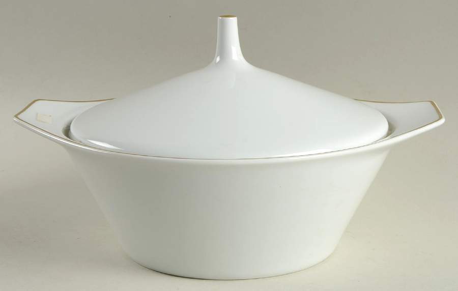Gold Band (Linear) Round Covered Vegetable by Rosenthal - Continental-1