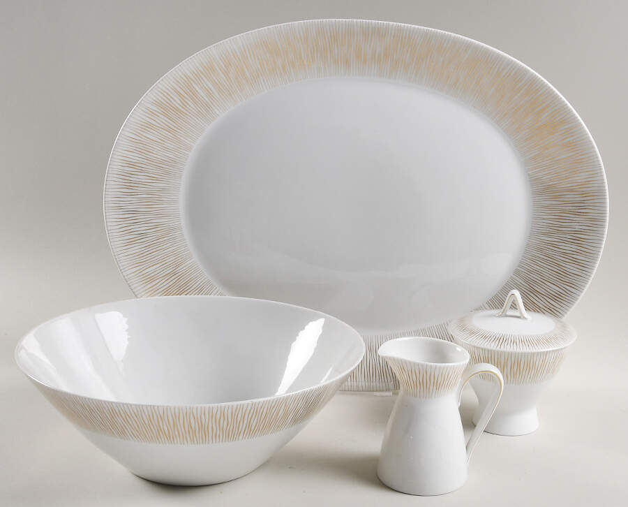 Goldstrahlen 5 Piece Hostess Set by Rosenthal - Continental-1