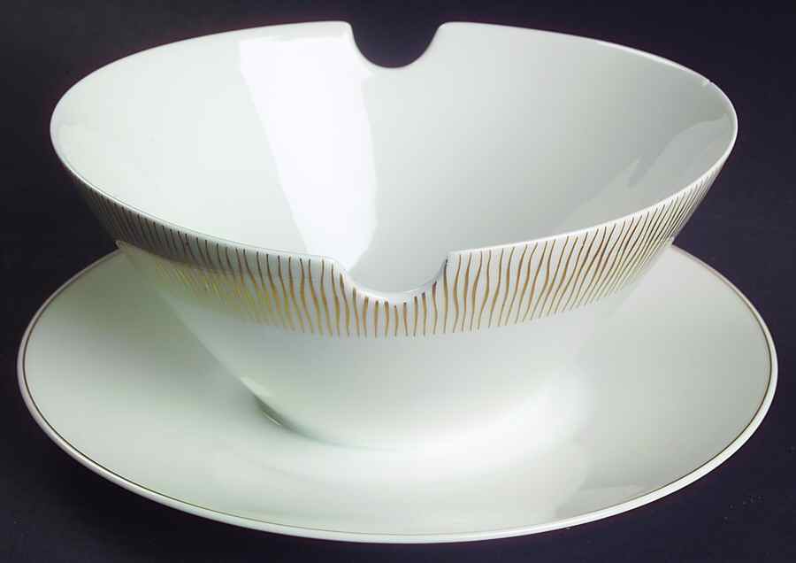 Goldstrahlen Gravy Boat with Attached Underplate by Rosenthal - Continental-1