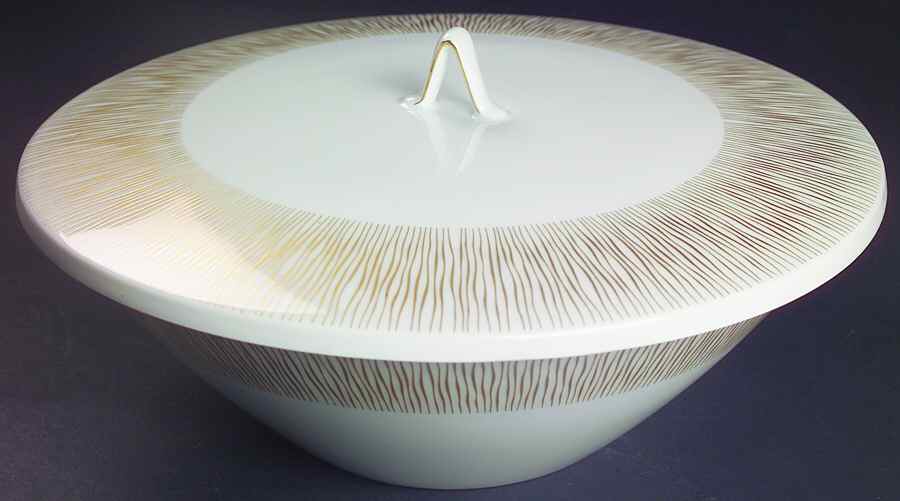 Goldstrahlen Round Covered Vegetable-Uses RV9 as Base+CVLRV9 by Rosenthal - Continental-1