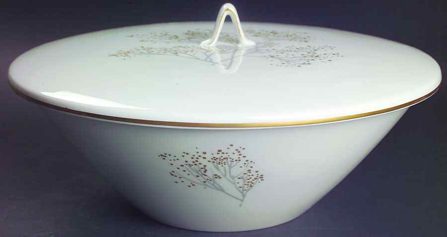 Goldzweig Round Covered Vegetable-Uses RV9 as Base+CVLRV9 by Rosenthal - Continental-1