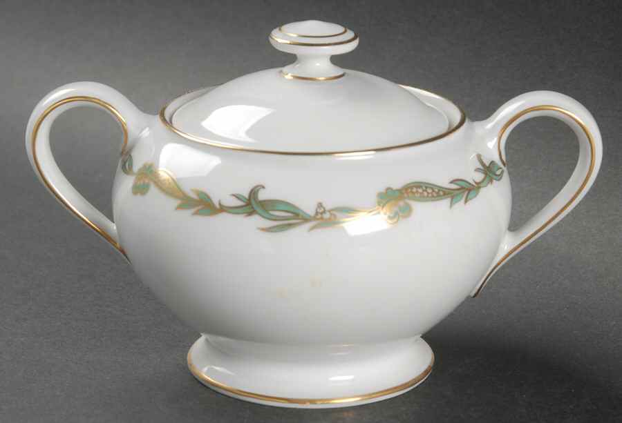 Goldcrest Emerald Sugar Bowl & Lid by Rosenthal - Continental-1
