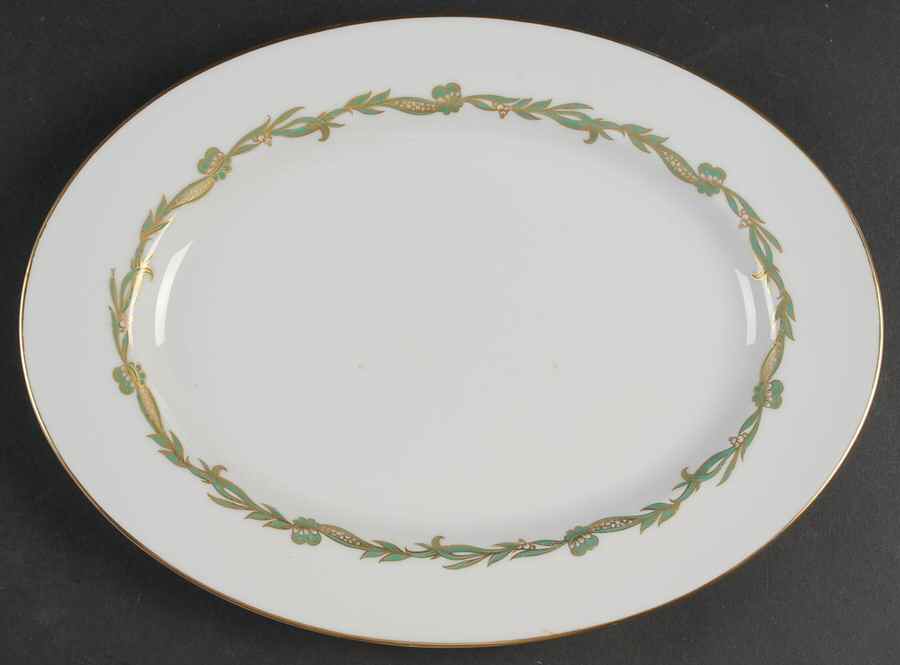 Goldcrest Emerald 12" Oval Serving Platter by Rosenthal - Continental-1
