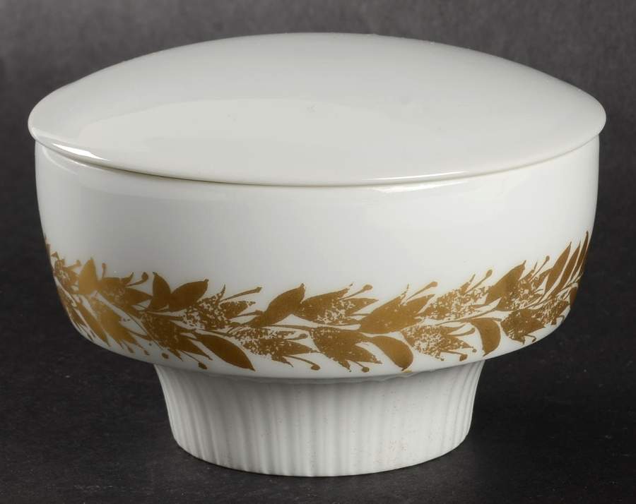 Golden Leaves Sugar Bowl & Lid by Rosenthal - Continental-1