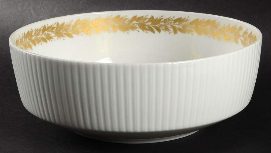 Golden Leaves 8" Round Vegetable Bowl by Rosenthal - Continental-1
