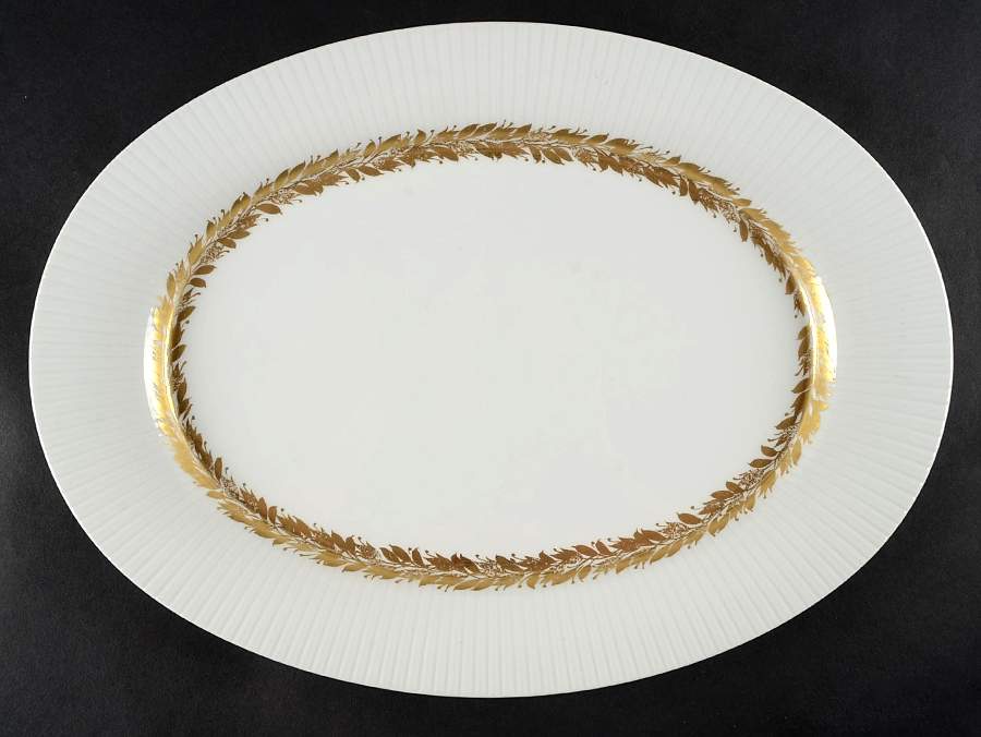 Golden Leaves 15" Oval Serving Platter by Rosenthal - Continental-1