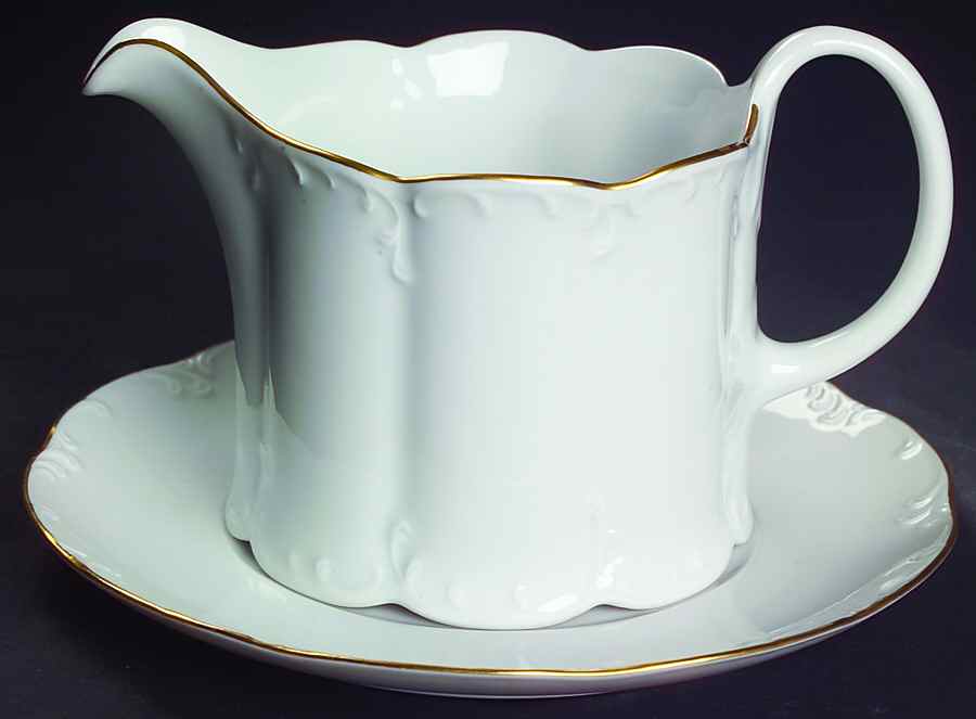 Gold Line Gravy Boat & Underplate by Rosenthal - Continental-1
