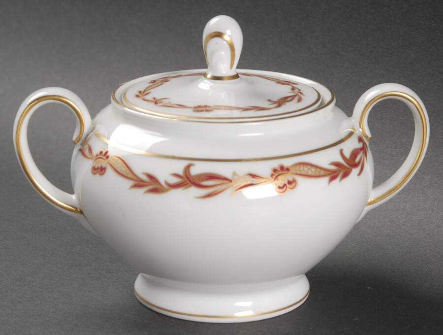 Goldcrest Ruby Sugar Bowl & Lid by Rosenthal - Continental-1