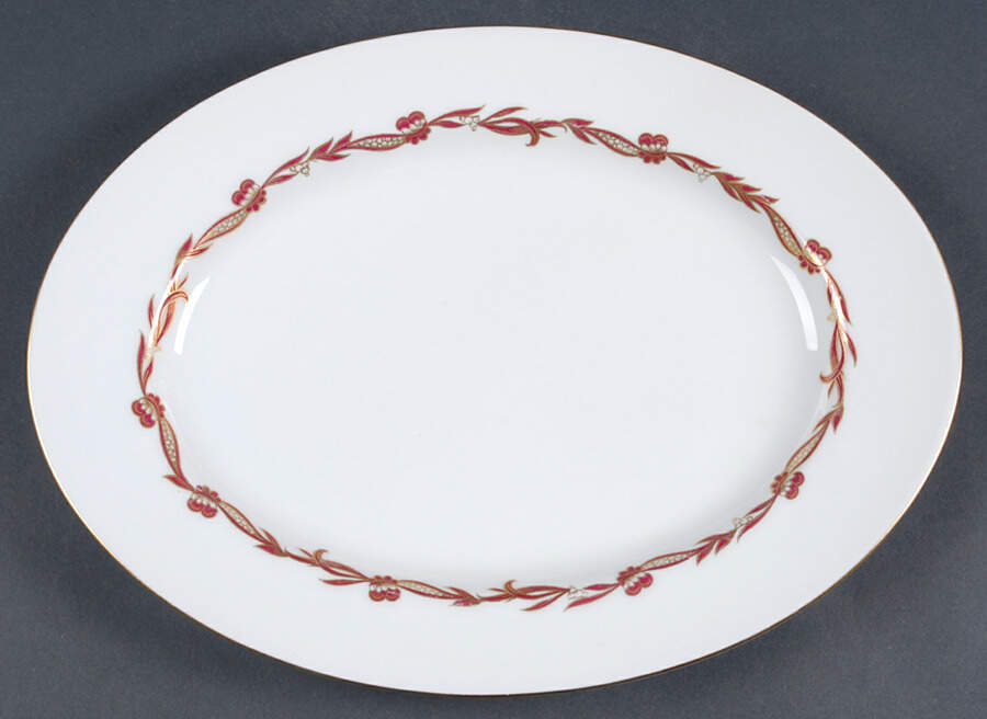Goldcrest Ruby 12" Oval Serving Platter by Rosenthal - Continental-1