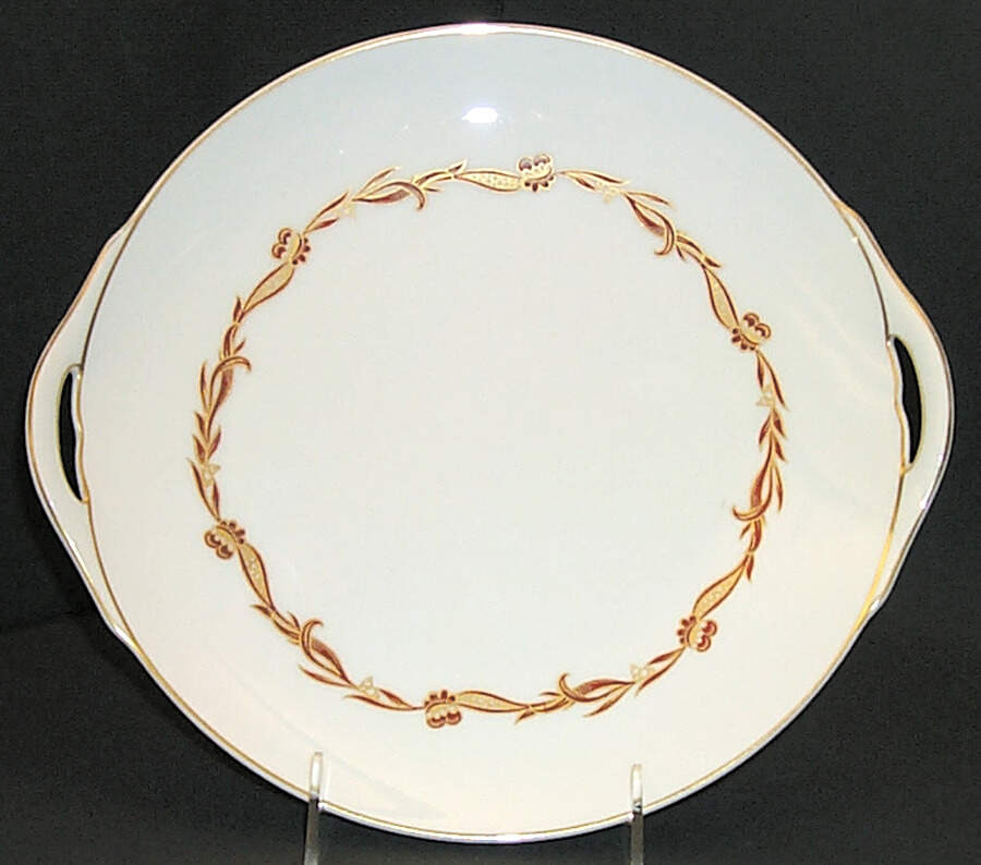 Goldcrest Ruby Handled Cake Plate by Rosenthal - Continental-1