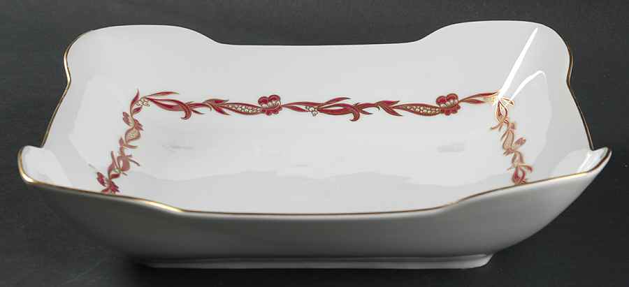 Goldcrest Ruby 9" Square Vegetable Bowl by Rosenthal - Continental-1
