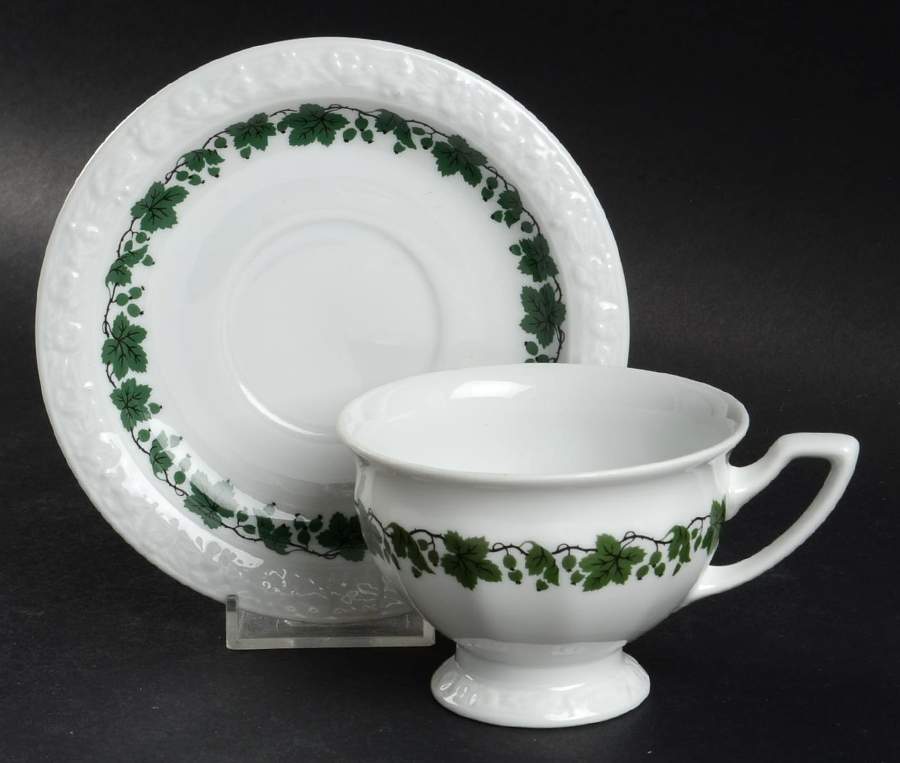 Gooseberry Footed Cup & Saucer Set by Rosenthal - Continental-1