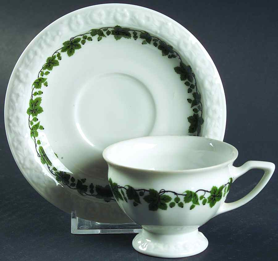Gooseberry Footed Demitasse Cup & Saucer Set by Rosenthal - Continental-1