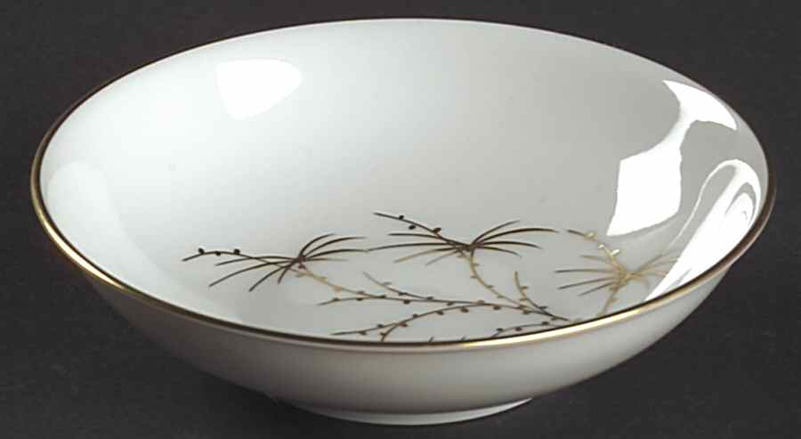 Golden Palm (White, Coupe) Fruit/Dessert (Sauce) Bowl by Rosenthal - Continental-1