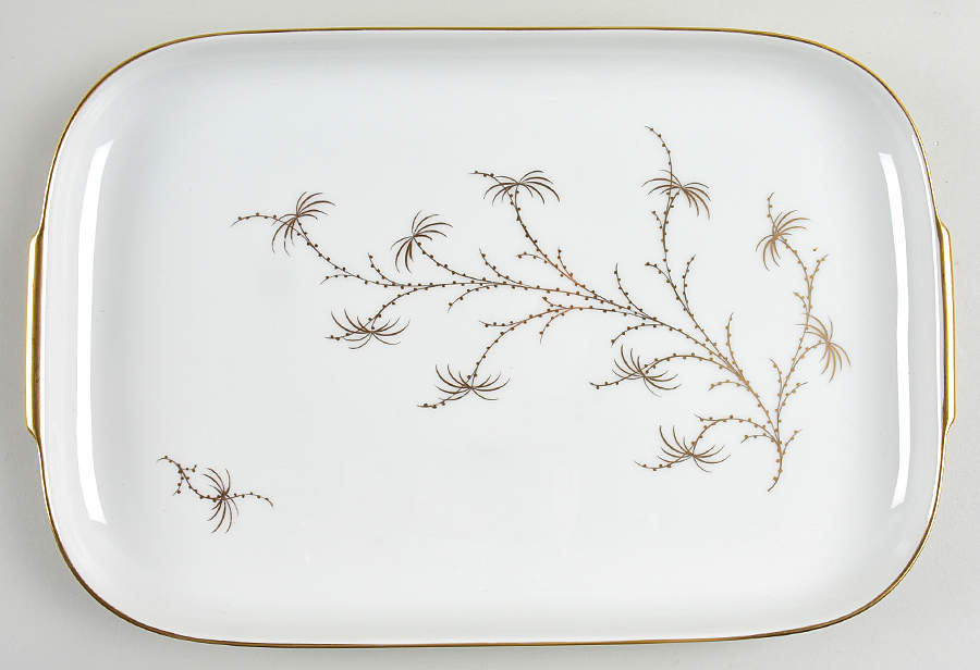 Golden Palm 15" Square Serving Platter by Rosenthal - Continental-1