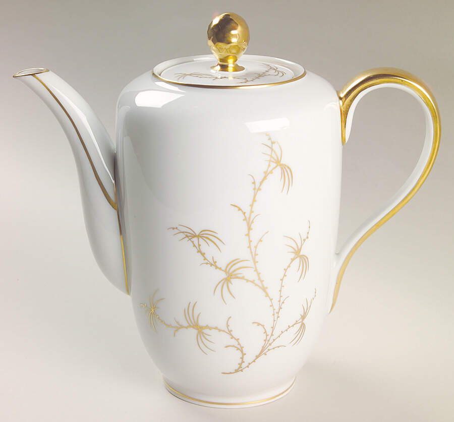 Golden Palm Coffee Pot & Lid by Rosenthal - Continental-1