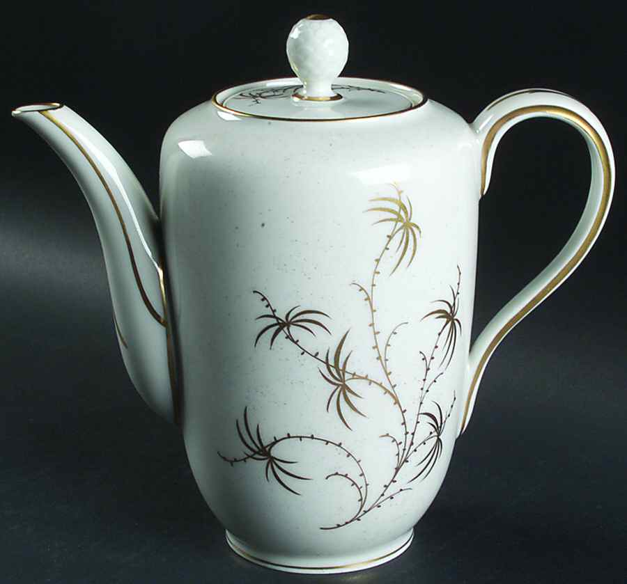 Golden Palm Coffee Pot & Lid by Rosenthal - Continental-1