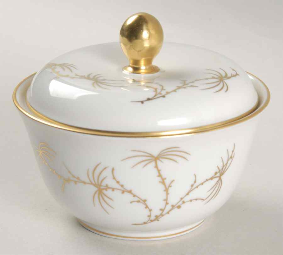 Golden Palm Sugar Bowl & Lid by Rosenthal - Continental-1