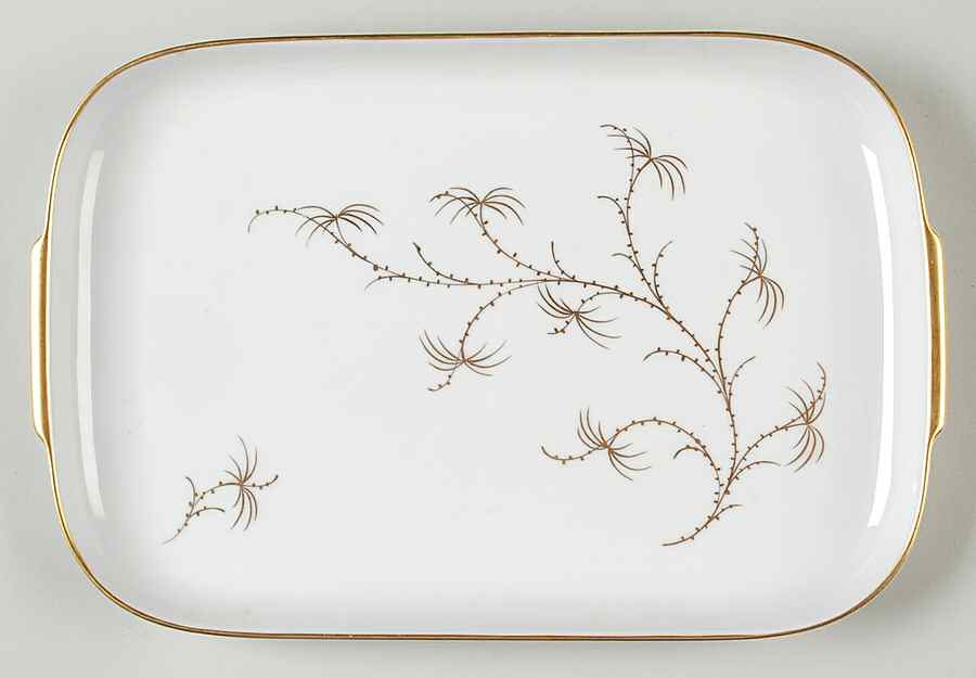 Golden Palm 12" Oval Serving Platter by Rosenthal - Continental-1