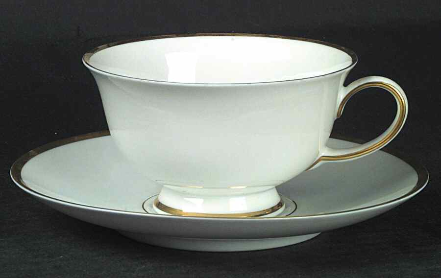 Gold Rosette Footed Cup & Saucer Set by Rosenthal - Continental-1
