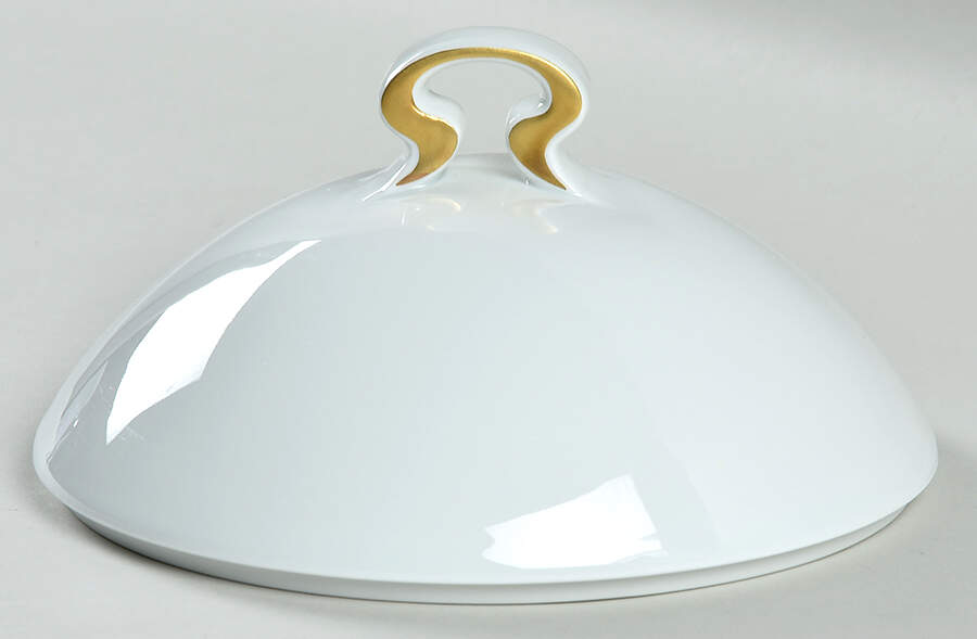 Gold Ribbon Lid for Round Vegetable by Rosenthal - Continental-1