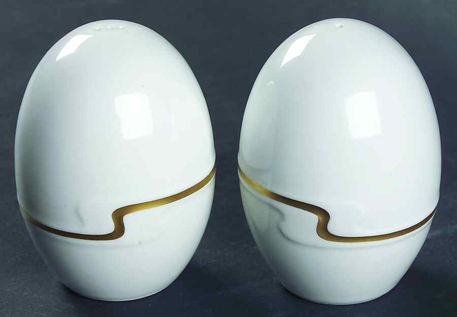 Gold Ribbon Salt & Pepper Set by Rosenthal - Continental-1