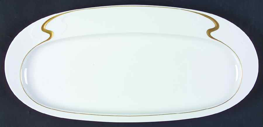 Gold Ribbon Large Sandwich Tray by Rosenthal - Continental-1