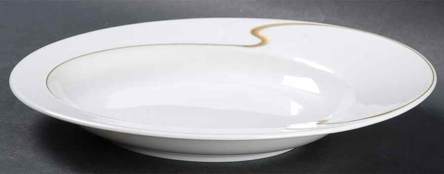 Gold Ribbon Large Rim Soup Bowl by Rosenthal - Continental-1