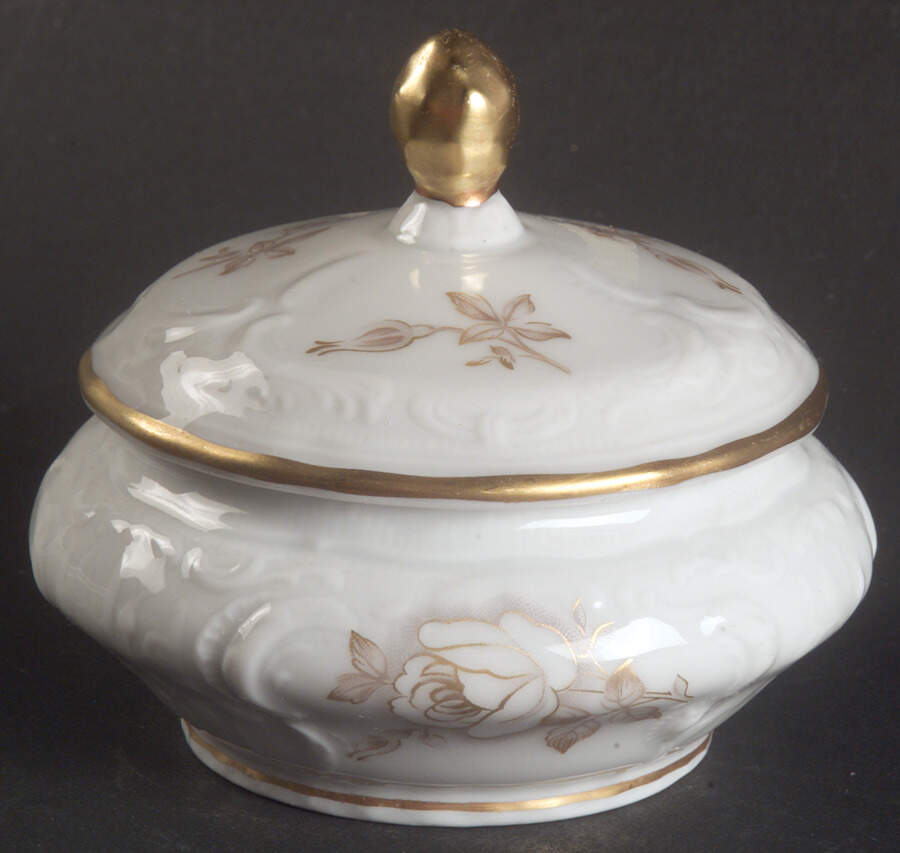 Gold Rose Mini Sugar Bowl & Lid by Rosenthal - Continental-1