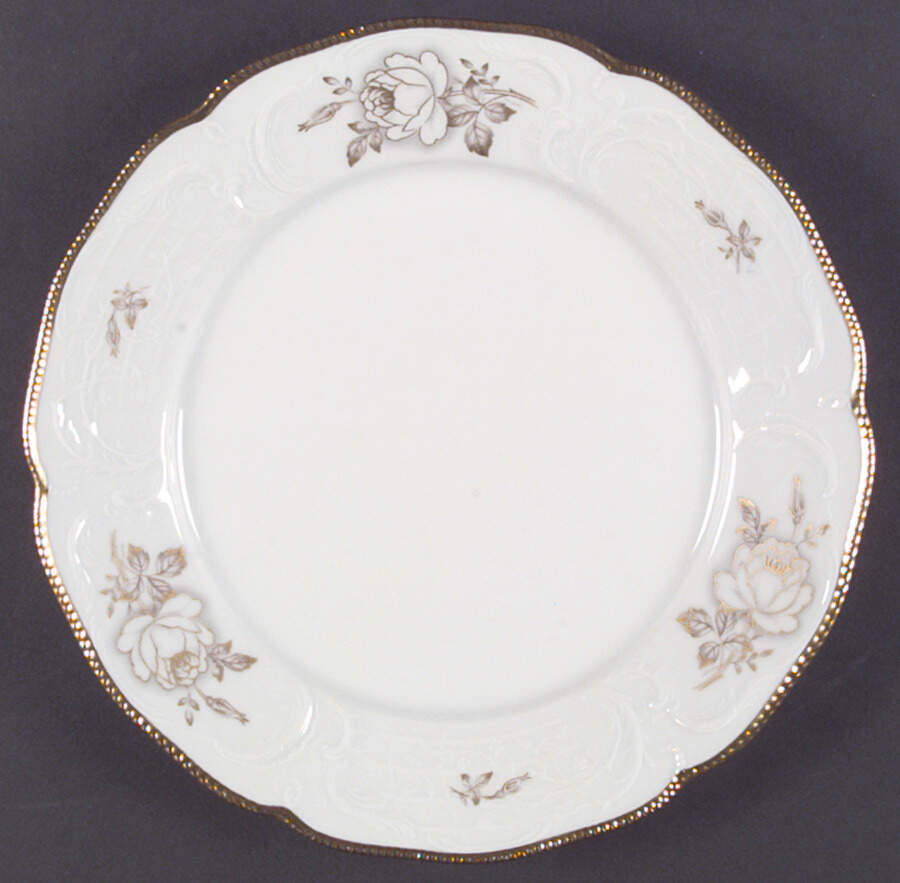 Gold Rose Dinner Plate by Rosenthal - Continental-1