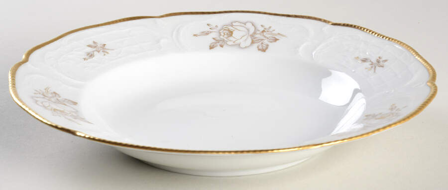 Gold Rose Rim Soup Bowl by Rosenthal - Continental-1
