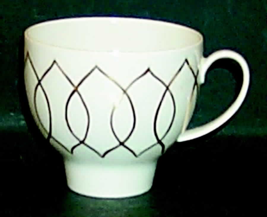 Gold Silhouette Flat Cup by Rosenthal - Continental-1