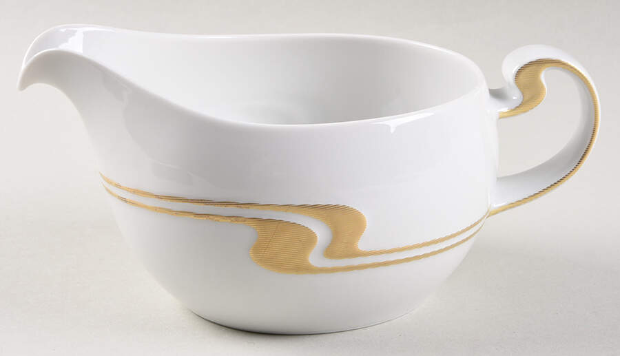 Gold Structure Gravy Boat by Rosenthal - Continental-1