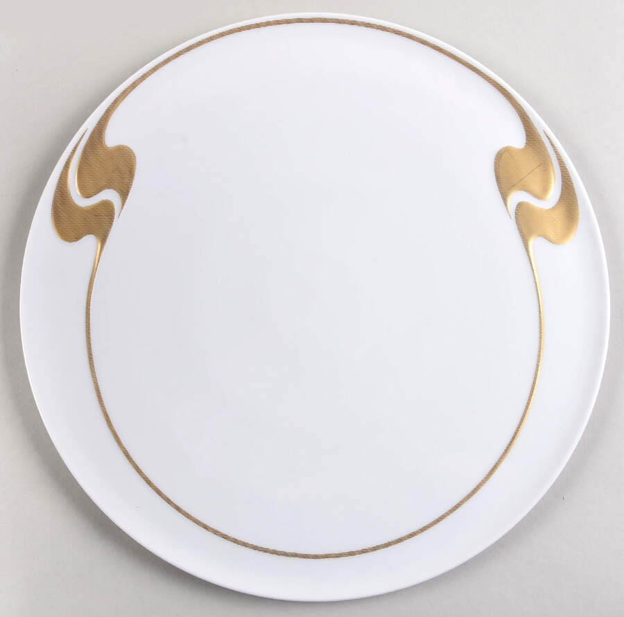 Gold Structure Cake Plate by Rosenthal - Continental-1