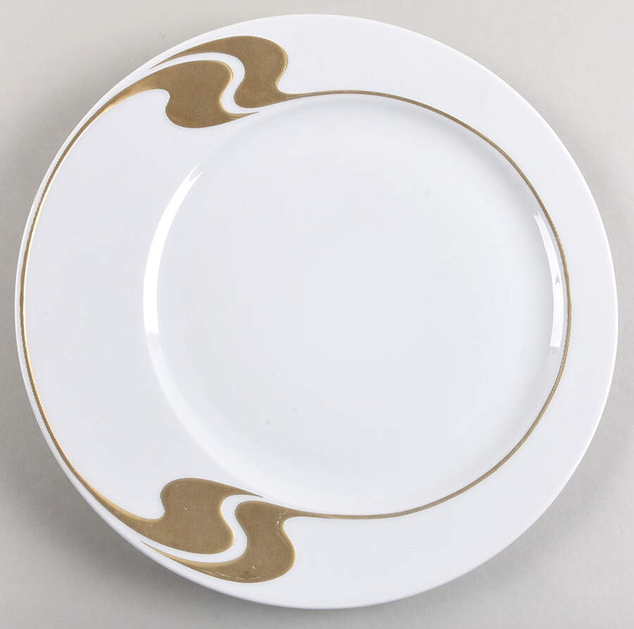Gold Structure Service Plate (Charger) by Rosenthal - Continental-1