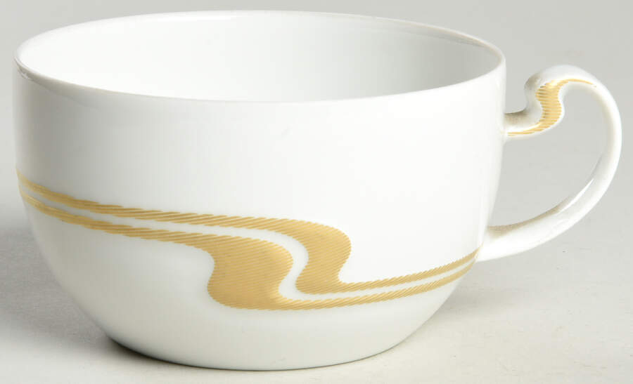 Gold Structure Flat Cup by Rosenthal - Continental-1