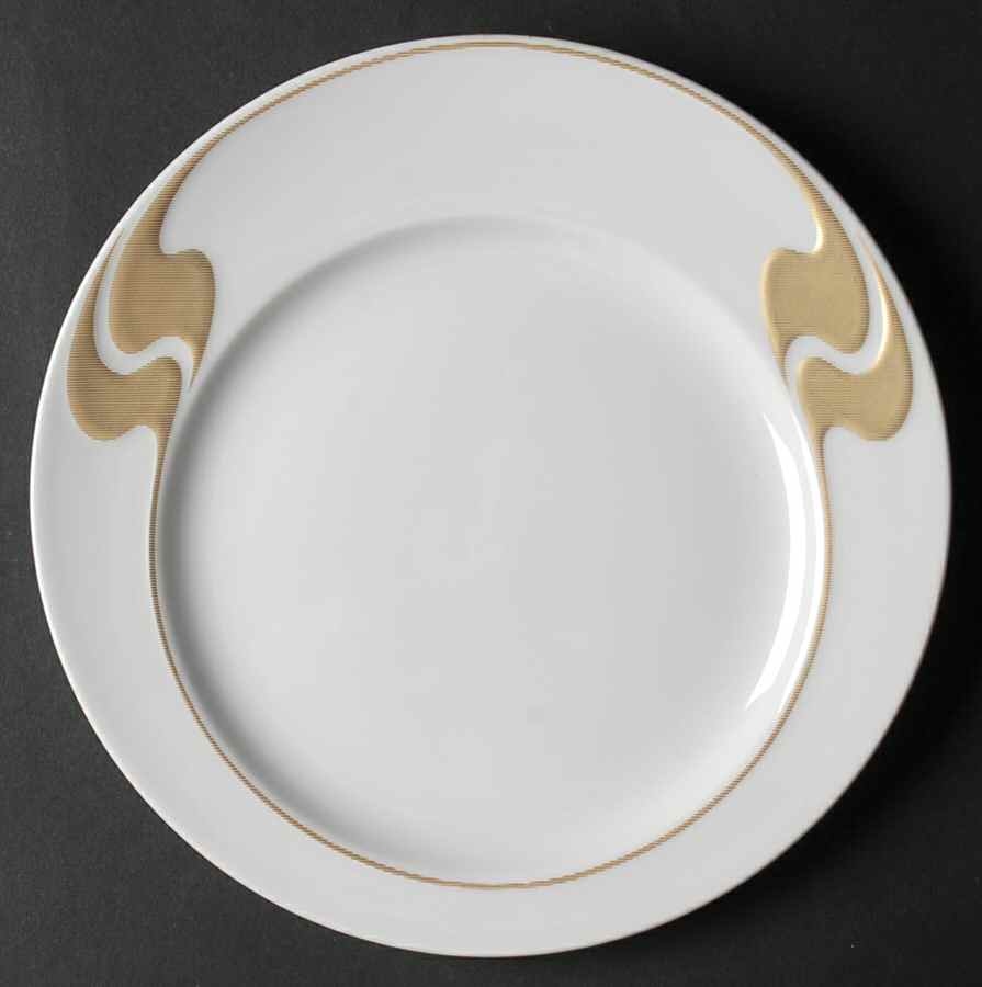 Gold Structure Salad/Dessert Plate by Rosenthal - Continental-1