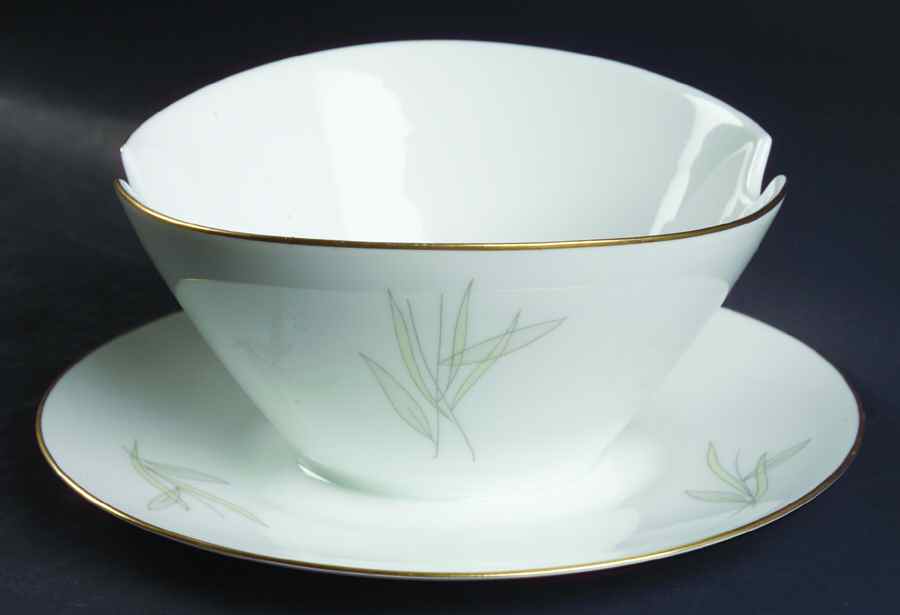 Grasses Gravy Boat with Attached Underplate by Rosenthal - Continental-1